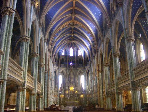 Notre Dame Cathedral - This is a picture of the inside of Notre Dame Cathedral, the oldest church in Ottawa, Ontario, Canada.