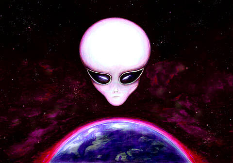 Aliens Watching Earth  - alien,ufo,advanced race,interested,in,earth