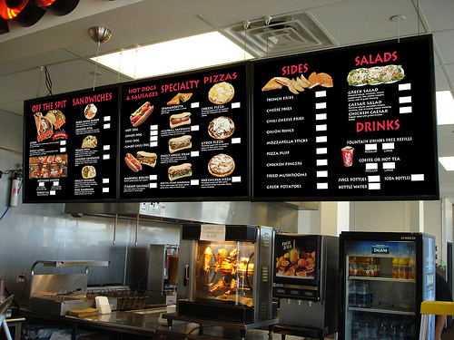 food menu - i choose those with no Drinks.