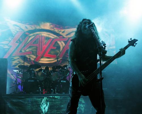 Slayer - Tom Araya - Tom Araya, the singer and bass player for Slayer.
