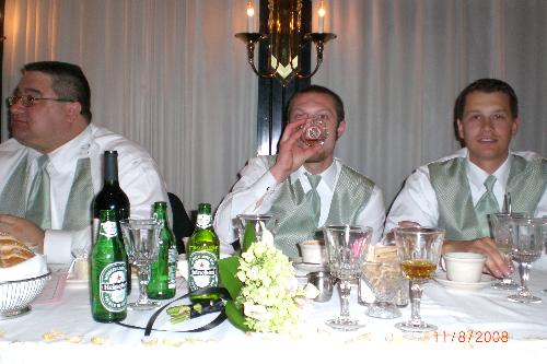 Mitchell and SoCo - This is a picture of me at my sisters wedding, beer appropriate!
