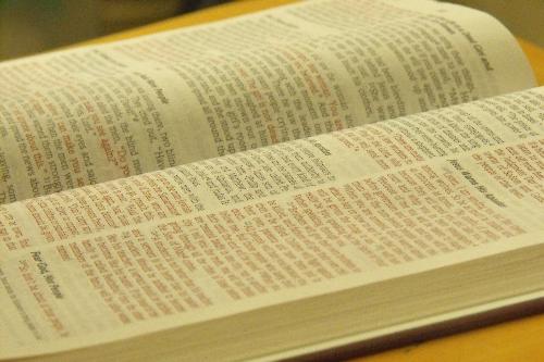 Open book - A picture of the Holy Bible that I took while I was doing some research for a novel I was writing at the time.