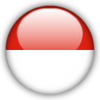 Indonesia - Indonesian flag's in red and white. and its color means brave for the red and holy for the white one.