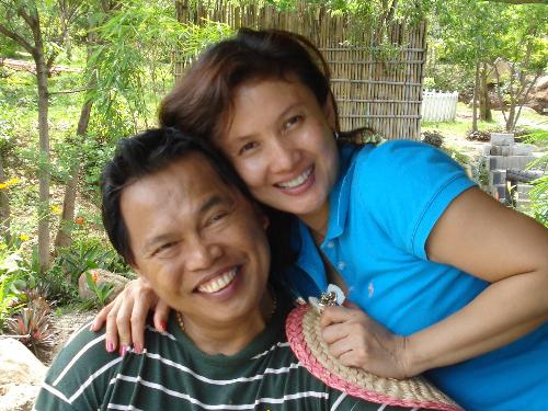 me and my better half. - smile!