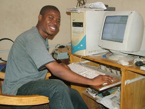 me in the server room - This photo is like 3years old, but I still look the same today, cute aint it?