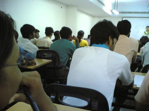 classroom - Sitting in a classroom and listening to lecture