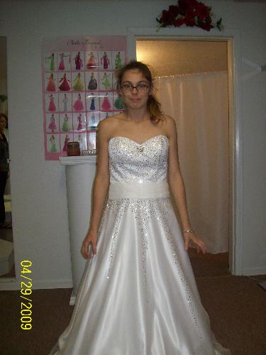 Wedding - I was trying on wedding dresses. I am getting married October 31st, 2009.