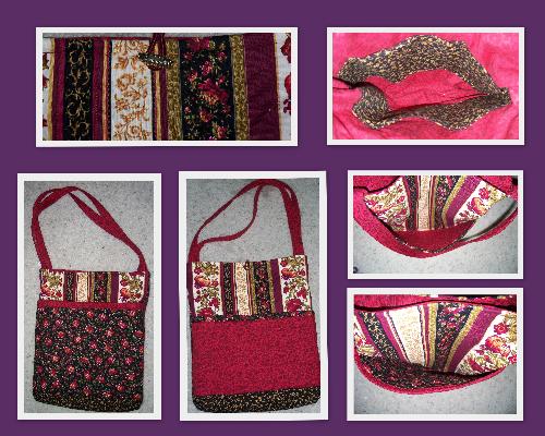 Home made Handbag - Handbag has 2 outer pockets and inner pockets. Nice and Roomy