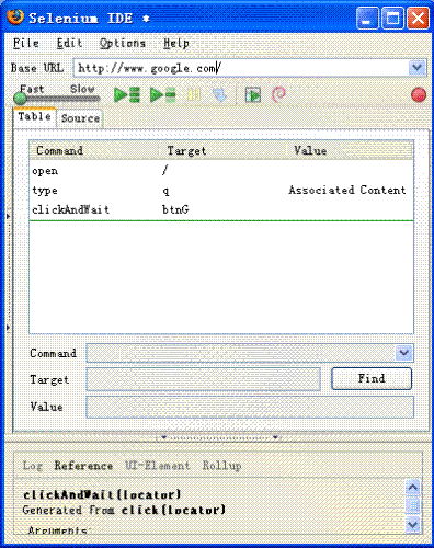 Automatic Web Browser - The photo shows a Firefox plugin named Selenium IDE, which will automate Firefox to do what you want it to, like type a web URl, input some data, and click a button.