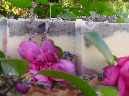 Natural Handcrafted soap - Dead Sea Mud soap and french rose clay from http://naturalhandcraftedsoap.com