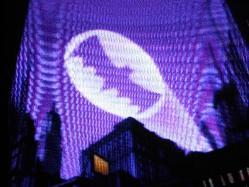 bat signal screenshot - bat signal screenshot showing a cast reflection eventhough it has nothing to bounce against