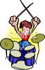 music lover - guy playing the drums.