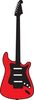 music lover - red guitar play on.