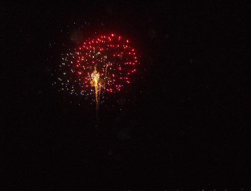 Fireworks - A pic of the fireworks we watched Sunday night