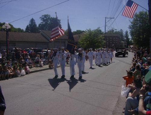 Soldiers in the parade - Soldiers in a Memorial Day Parade