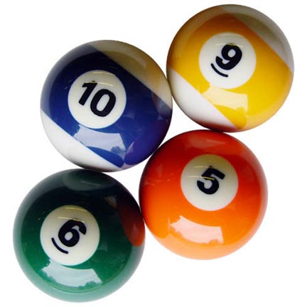 billiards - billiards 5,6,9,10 th balls