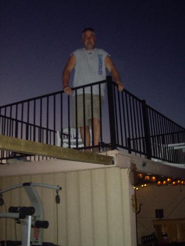 Balcony - This is another picture of my uncles outdoor balcony that he built. He does construction so I am cofident that this balcony will hold even in the strongest of storms, I hope lol.