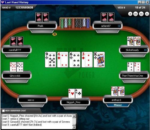 Pretty funny online poker hand - An amazing hand that I played during a late night game online on Full Tilt Poker. I ended up losing but still was an intense hand. If I had to replay this hand, I still would&#039;ve played it the same so I didn&#039;t mind losing this time around.