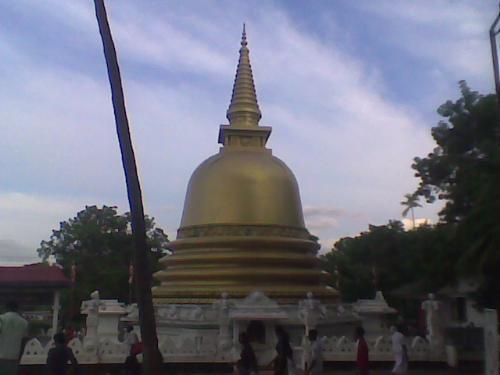Temple Tower - This Temple situated in Srilanka,Dambulla. Its the famous the temple in Sri Lanka. The pic is of the golden plated Temple Tower of Dambulla Temple