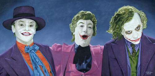 The Three Jokers - My painting of the Three Jokers.