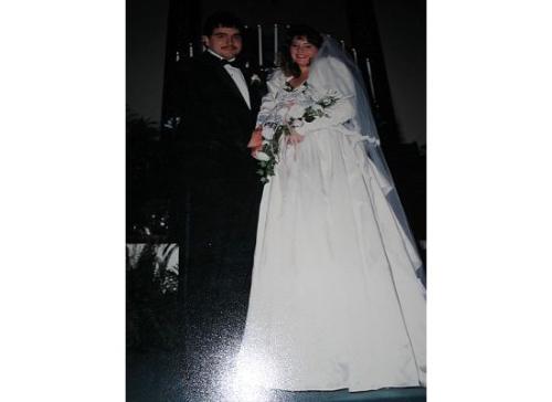starter marriage, 80;s weeding - yes this was the 80's and yes that is me