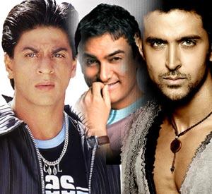 Shahrukh Amir Hrithik - combined image of the Amir Khan,Shahrukh Khan,Hrithik Roshan