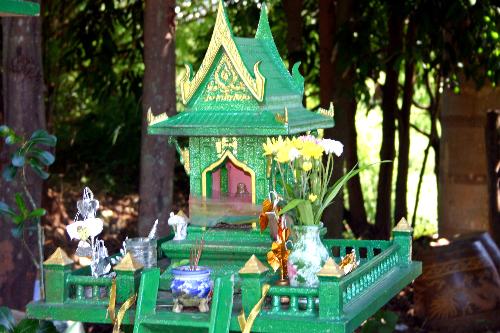 Spirit House - A typical spirit house from Thailand.
