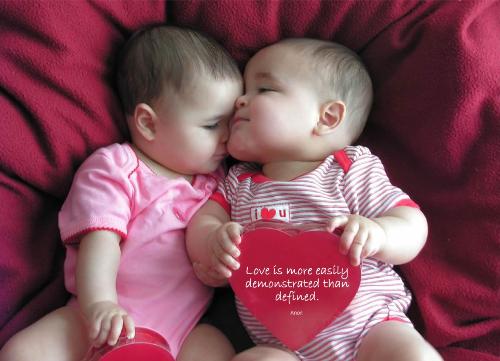 Easily demonstrated - love is easily demonstrated then defined