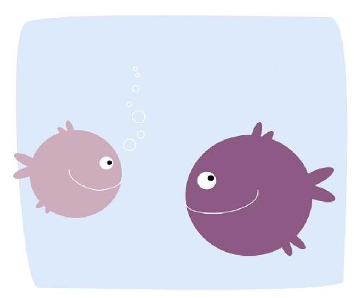 Smiling Fish - Look Im still bald! But at least I have eyes!