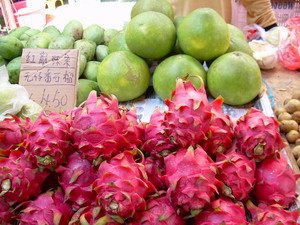 dragon and pomelo fruits - The flavor is very refresinmg and sweet. Delicious chilled and can be served in fruit juices.
