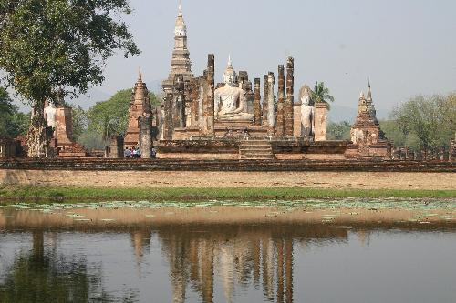 Buddha Image - Wat in Sukhothai, Thailand.