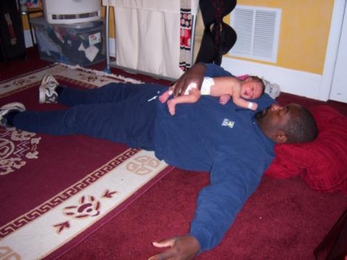First Day Home - This is the first day home after the birth of our son Will. We were all exhausted.