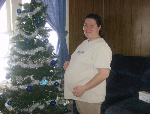 My Belly Shot - pregnant with my youngest, 1 month before he was born
