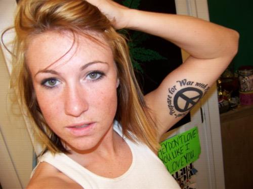 can ya dig it? - Hair pulled back to show my face and tattoo circa march 2008.