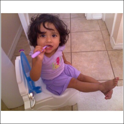 my daughter - my daughter brushing