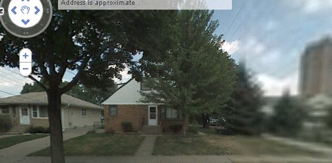 my house according to google! - doesn't it look fancy?