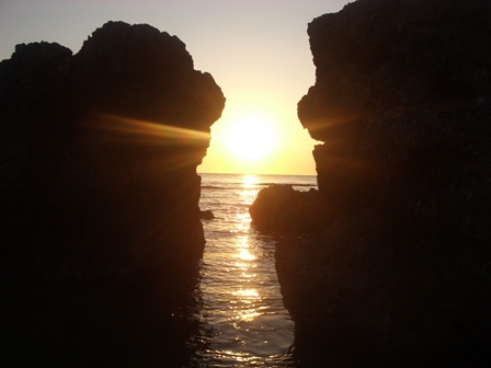 sunset - a glimpse of the sunset