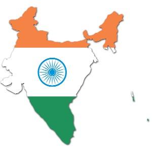 India - India map with its tri color flag embedded in it :)