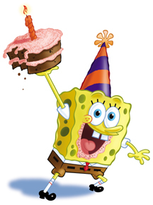 Sponge Bob Birthday! - Sponge Bob celebrating a birthday!