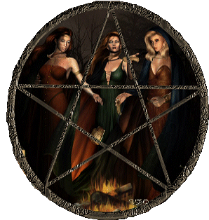 Pentagram - Pentagram with 3 wicthes.