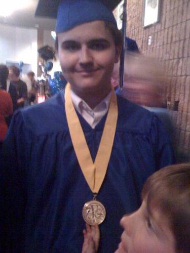 My oldest son, Parker graduating from high school - My oldest son, Parker graduating from high school as Valedictorian.