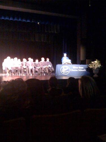 My oldest son Parker giving a speech at his high s - My oldest son Parker giving a speech at his high school graduation
