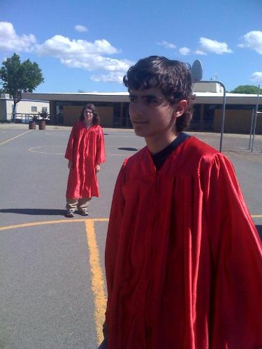 My son, Powell's graduation from 8th grade - off t - My son, Powell's graduation from 8th grade - off to high school