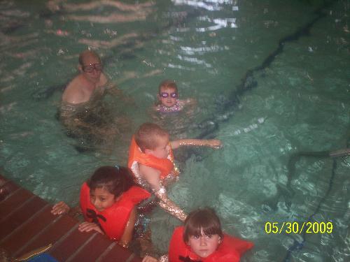 family - This picture is of my granddaughter at her birthday party with one of her friends.