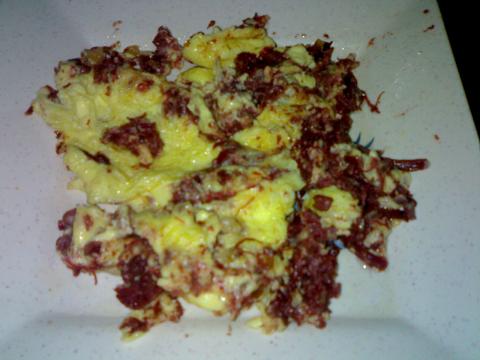 egg - this is egg with cornbeef