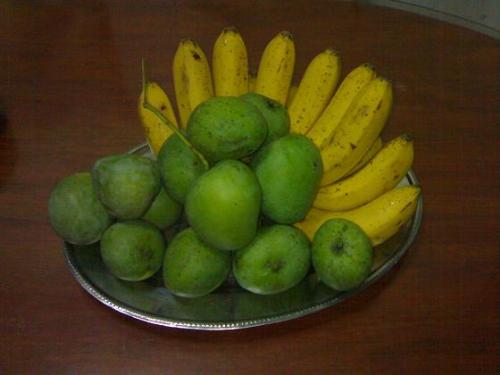 green mango and banana - these is green mango and philippines from philippines