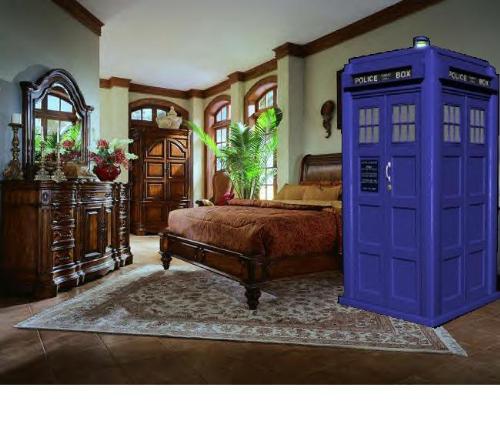 tardis - My room in an old Greek family's manor on Renaissance Kingdoms. I am Sixthdoctor on there, and I own a TARDIS.