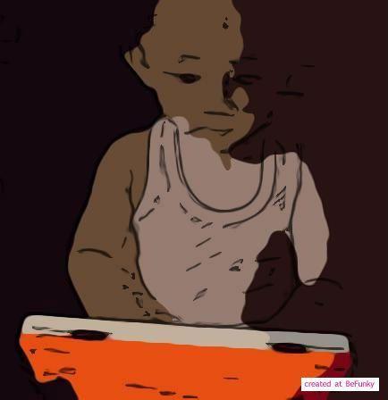 Born to be a net surfer - This is a photo of my nephew playing his first laptop toy which i bought as a christmas present for him