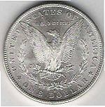 morgan silver dollar - shining morgan silver dollar