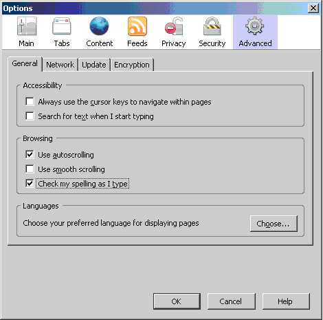 Mozila Firefox Check Spelling Options - How to enable Mozila Firefox Check Spelling